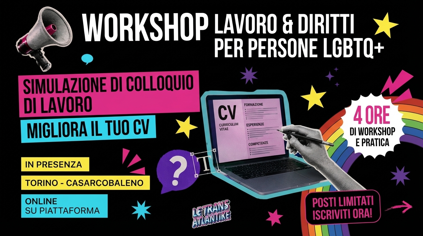Workshop Diritti e Lavoro LGBTQIA+