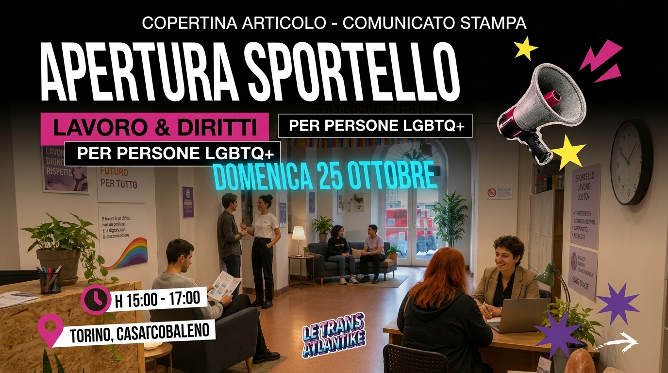Nasce il nostro Sportello Lavoro LGBTQIA+
